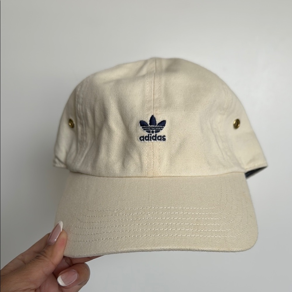 Adidas Beige and Navy Cap